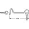 Prime-Line Hook and Eye Latch, Steel Construction, Zinc Plated, 2-1/2 in. Reach (1 Pair) K 5036-A - alternate 3
